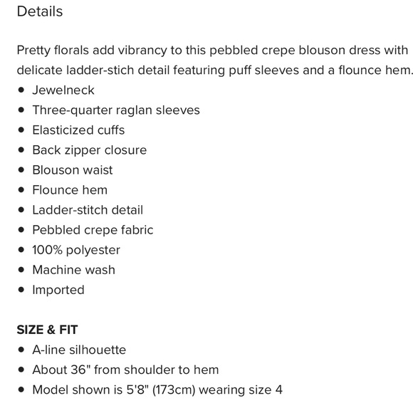 NWT Eliza J Floral Dress in Size 6 - Picture 7 of 7